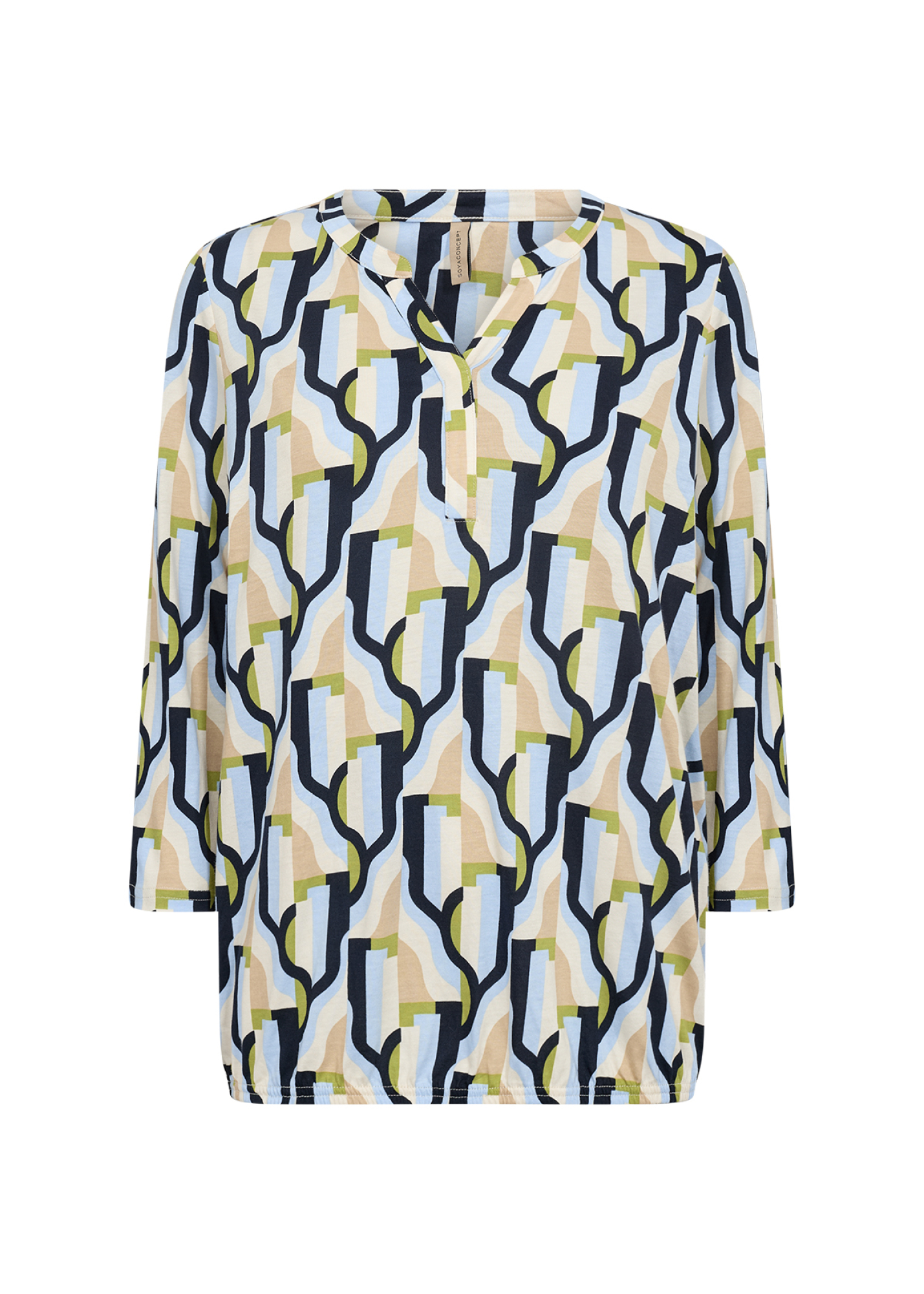 SOYACONCEPT SC-FELICITY AOP 534 Bluse Hellblau