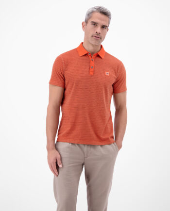 LERROS Poloshirt mit Fineliner-Optik, 100 % Baumwolle