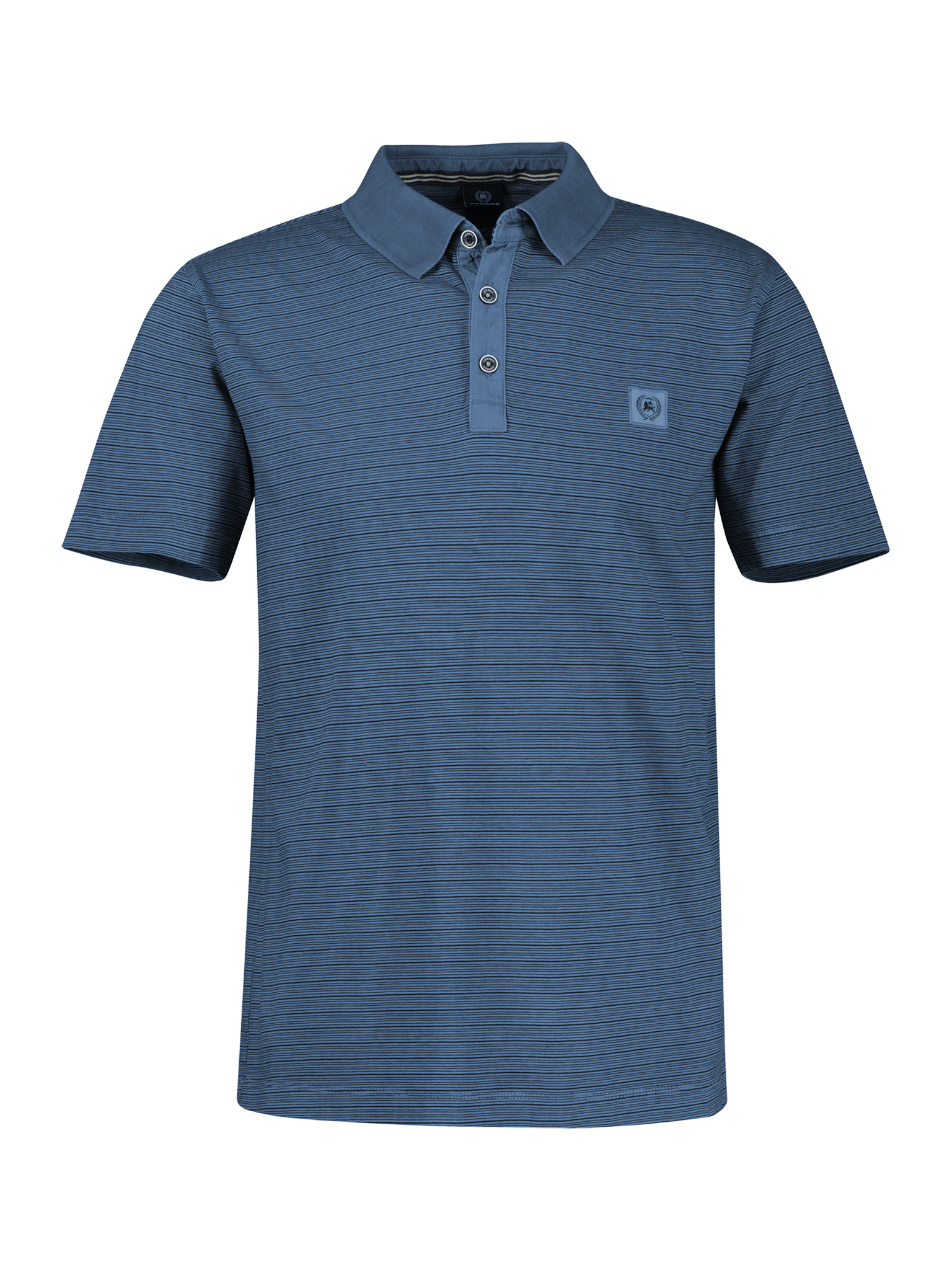 LERROS Poloshirt mit Fineliner-Optik, 100 % Baumwolle
