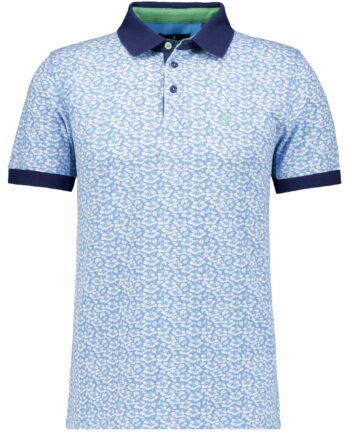 RAGMAN Piqué-Polo mit Alloverprint