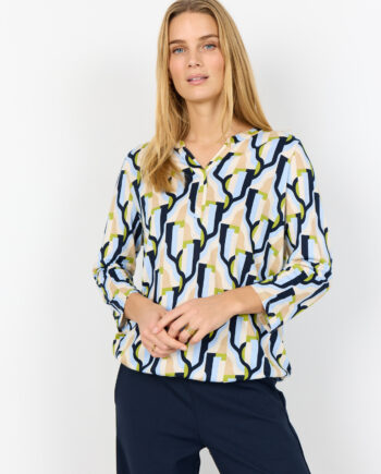 SOYACONCEPT SC-FELICITY AOP 534 Bluse Hellblau