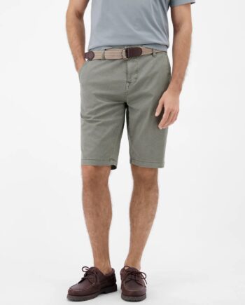 LERROS Bequeme Chino-Bermuda mit Gürtel und Minimalprint