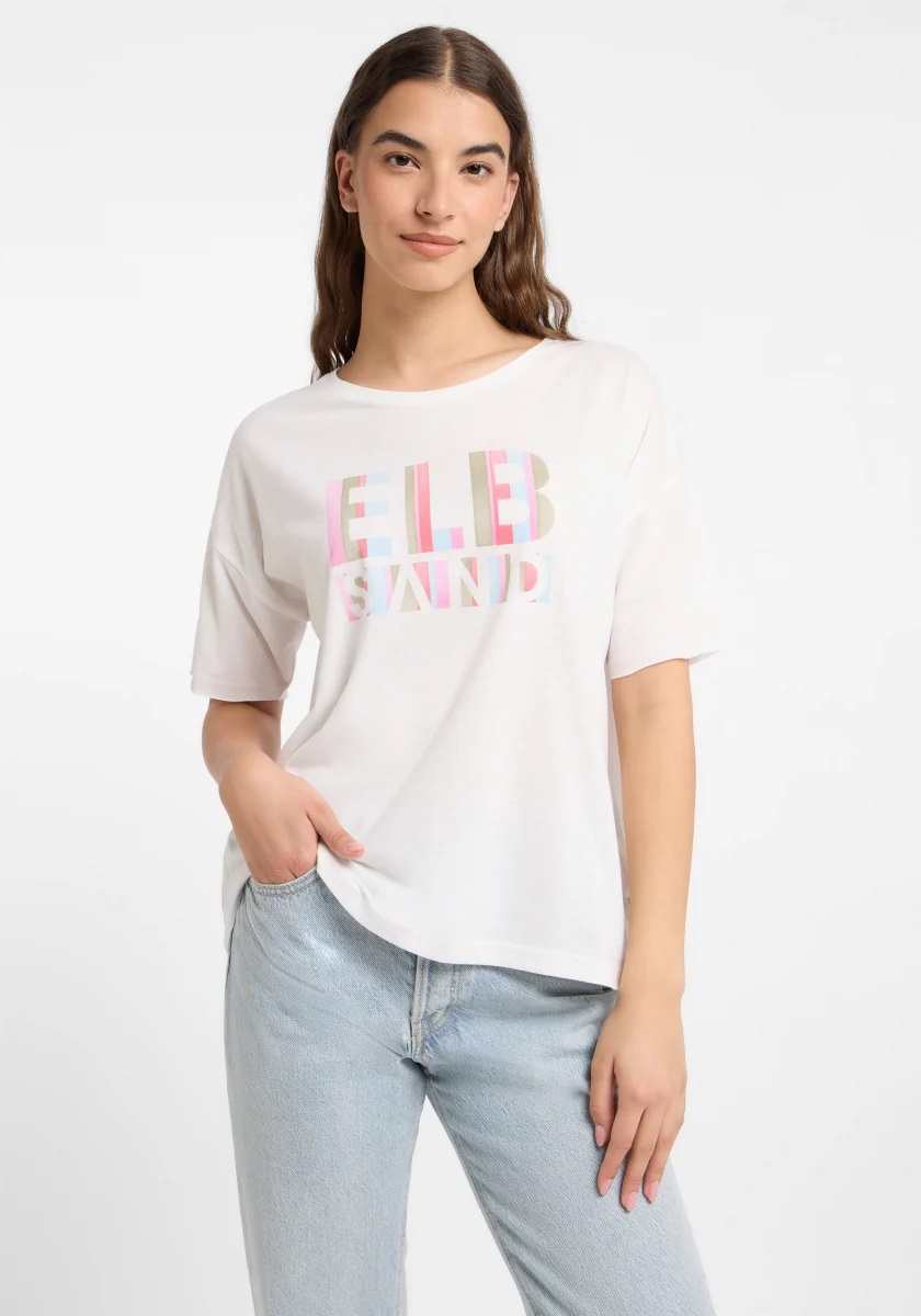 Elbsand
Livi T-Shirt loose fit, Cloud White_mulitcolor
