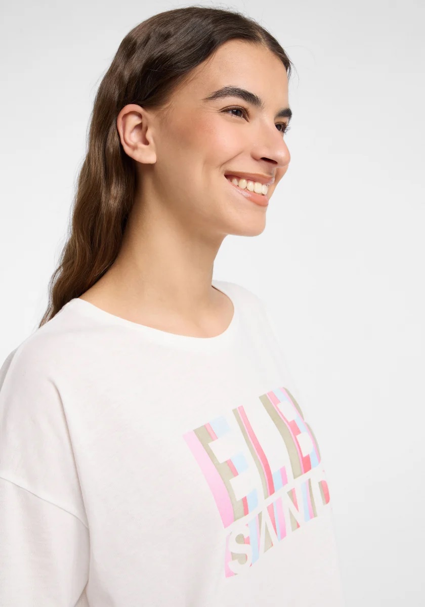 Elbsand
Livi T-Shirt loose fit, Cloud White_mulitcolor
