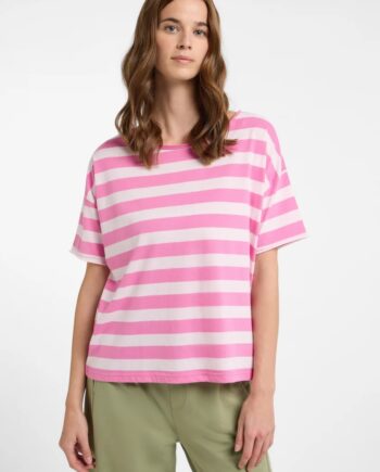 Elbsand
              
                Luani T-Shirt loose fit, Magenta Sky_Soft Rose_stripe