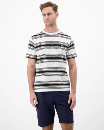 LERROS T-Shirt im Streifenlook mit O-Neck