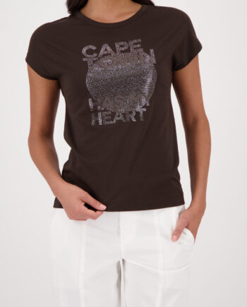 Monari T-Shirt, dark chocolate