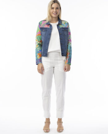 Orientique Naturally Jeansjacke mit Print