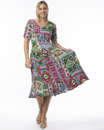 Orientique Naturally Sao Bento Kleid Kurzarm