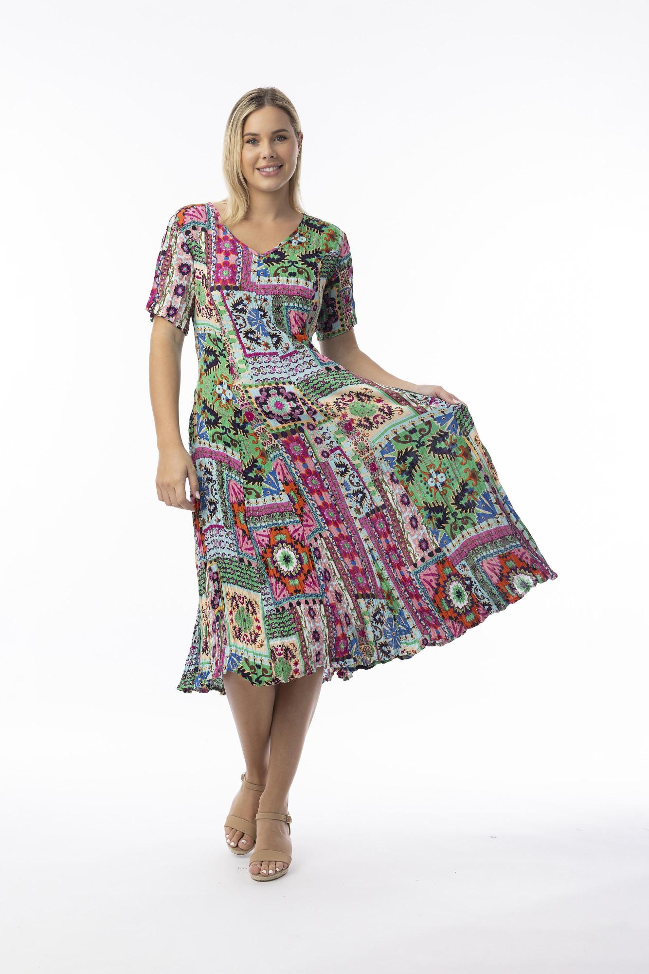 Orientique Naturally Sao Bento Kleid Kurzarm