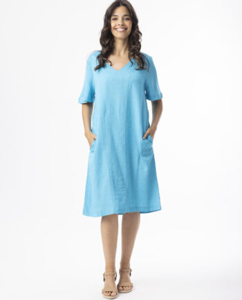 Orientique Naturally Leinen Essentials Kleid