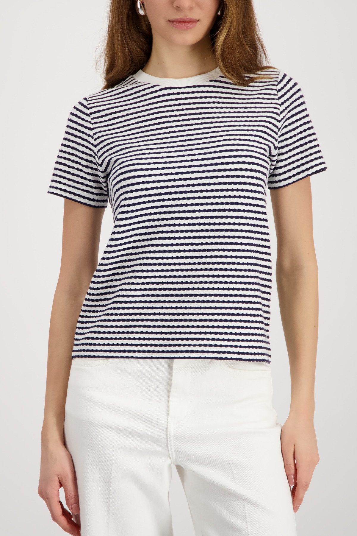 Monari T-Shirt, marine ringel