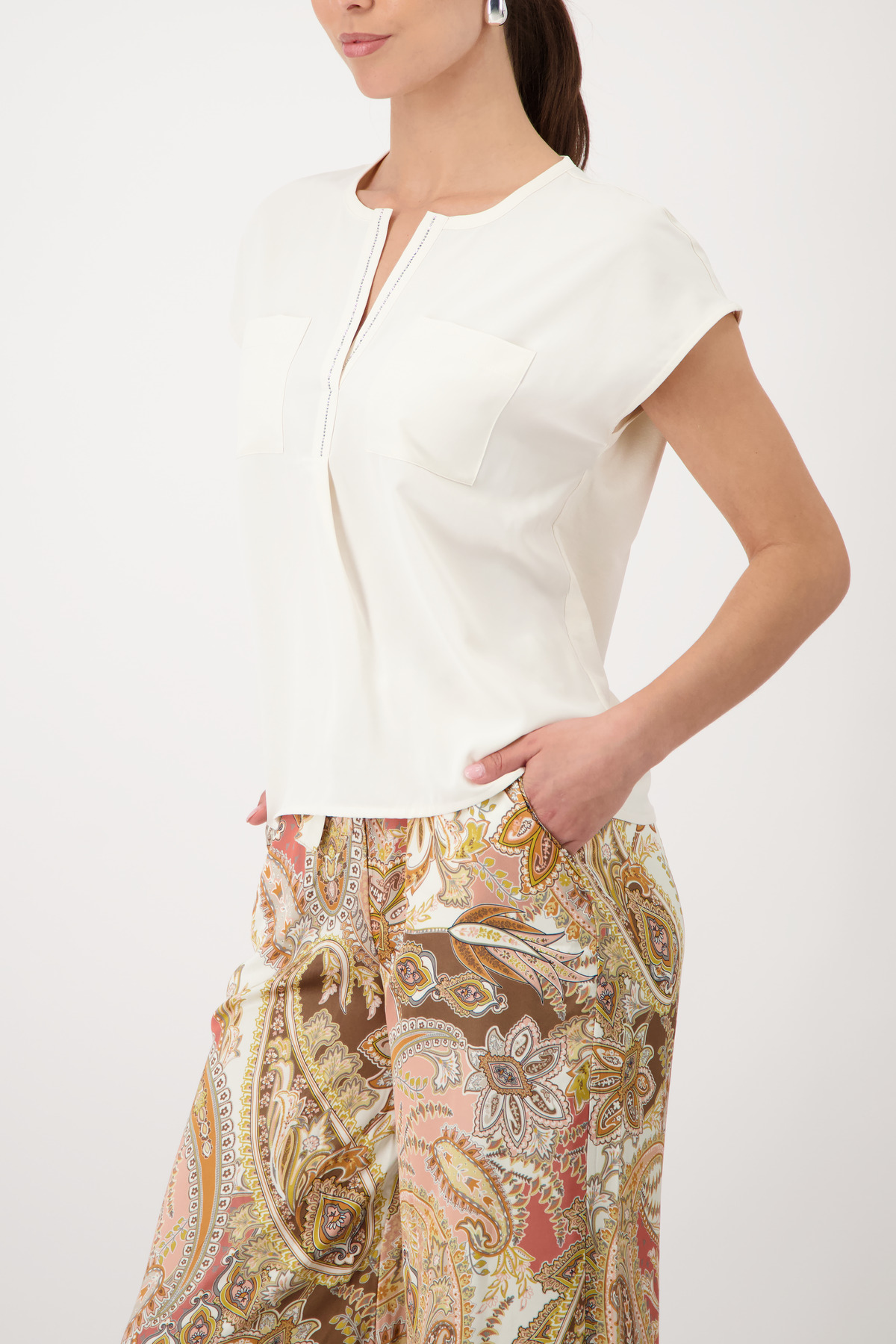 Monari Bluse, marble