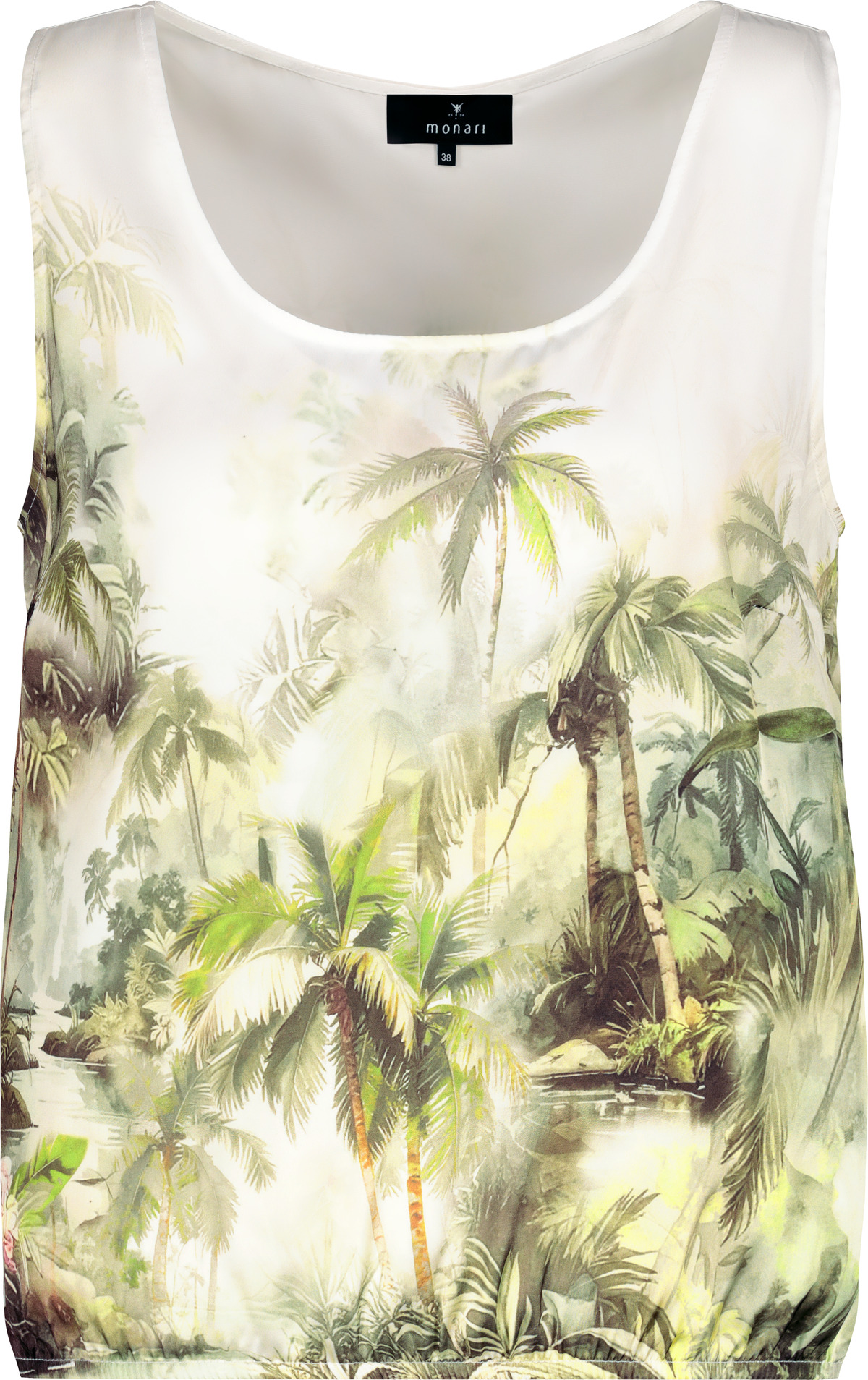 Monari Top, olive gemustert