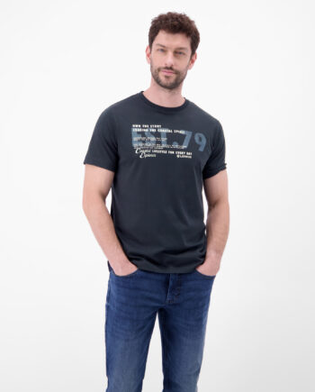 LERROS T-Shirt aus Baumwolle mit Brustprint