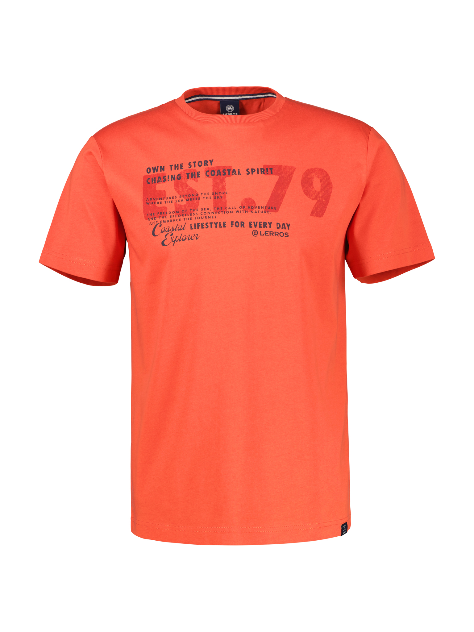 LERROS T-Shirt aus Baumwolle mit Brustprint