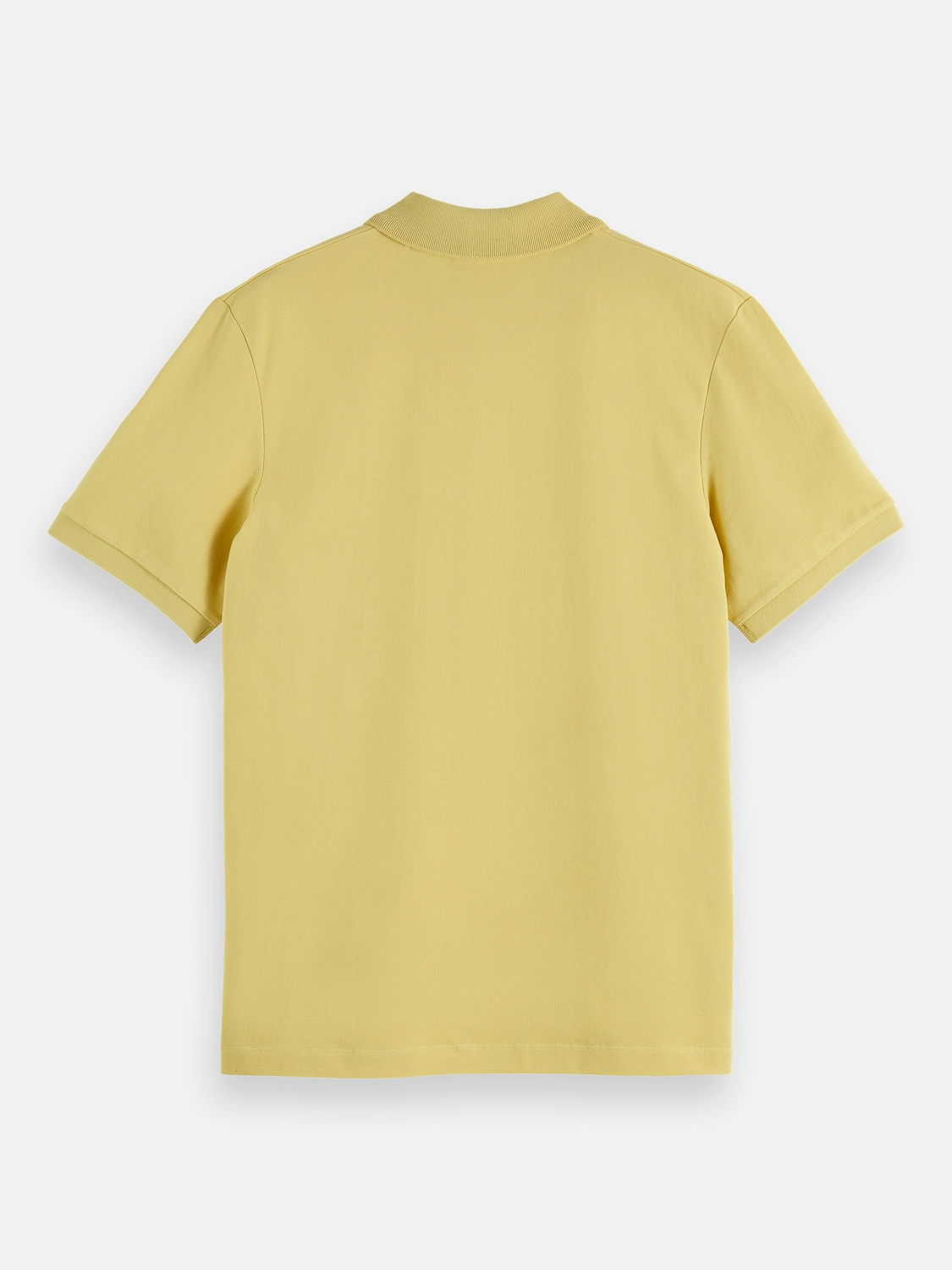 Scotch & Soda Polo-Shirt aus Piqué mit Logo auf der Brust (Seasonal Core), MED YELLOW