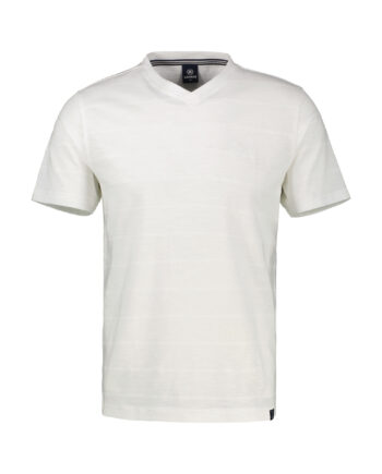 LERROS T-Shirt mit V-Neck in Strickqualität