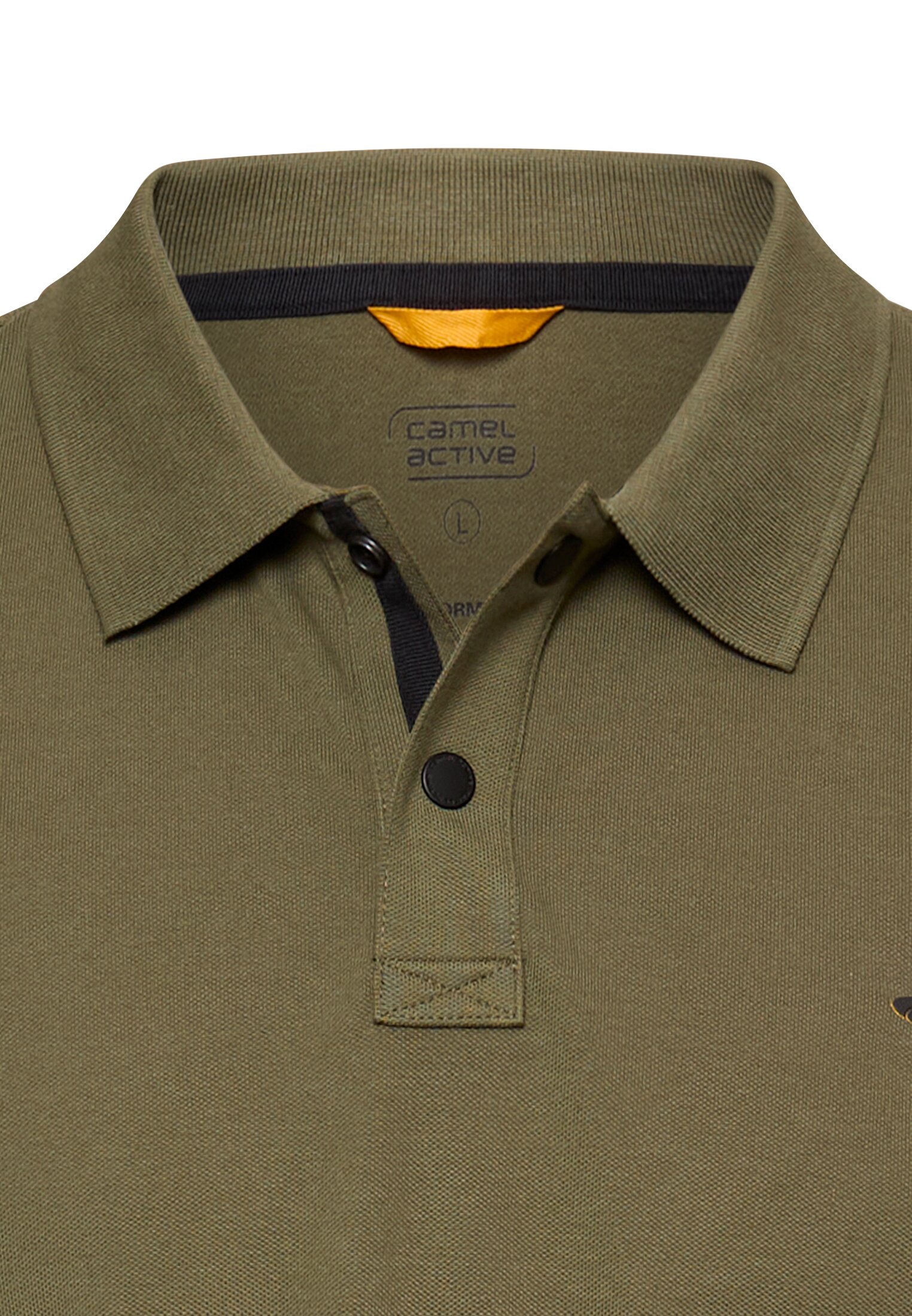 Camel active Poloshirt mit Kontrastdetails