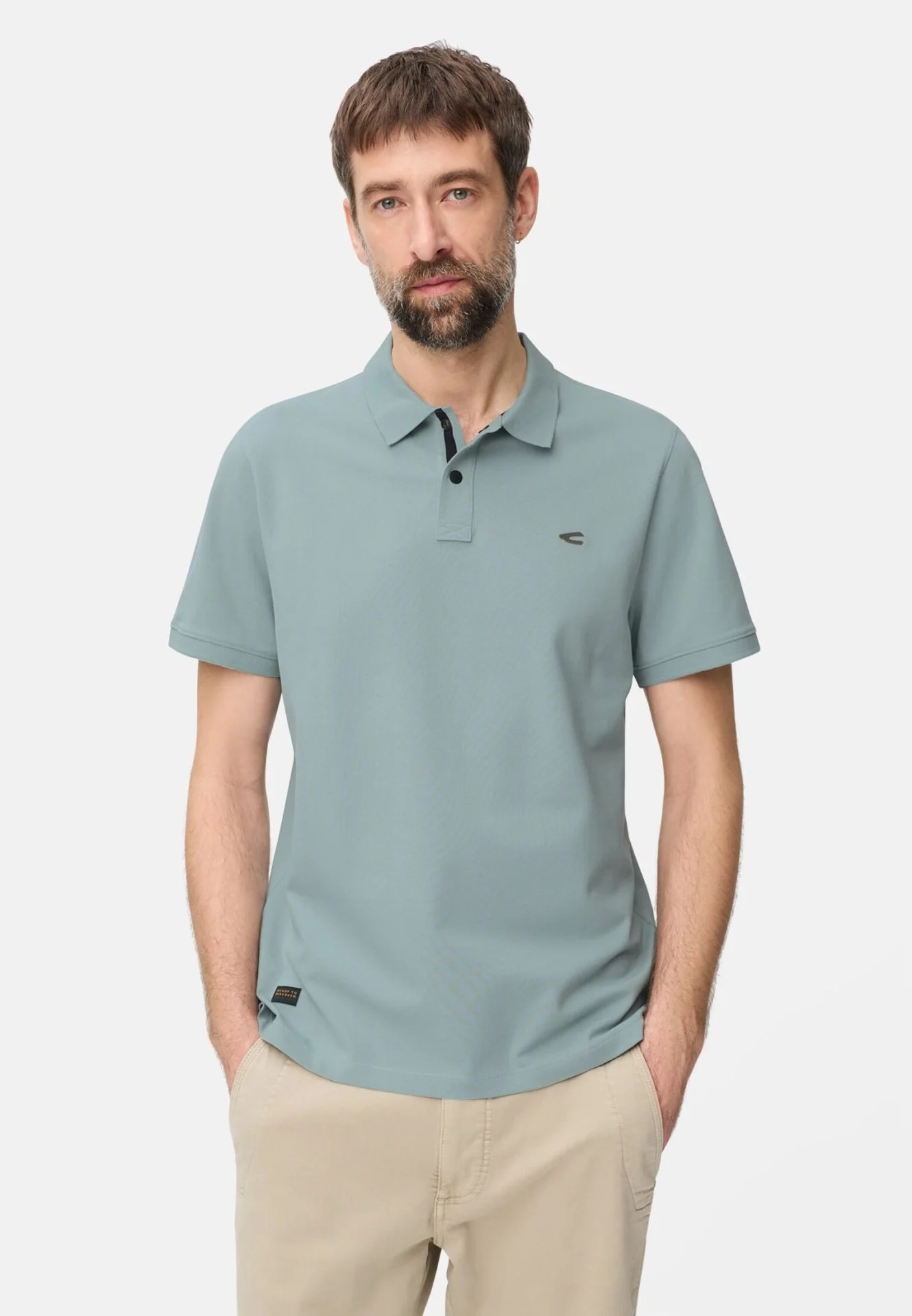 Camel active Poloshirt mit Kontrastdetails