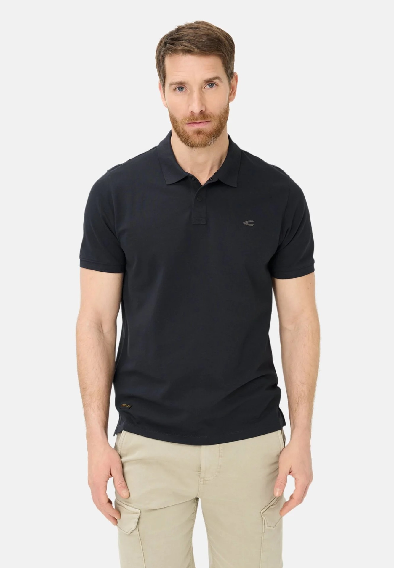 Camel active Poloshirt mit Kontrastdetails