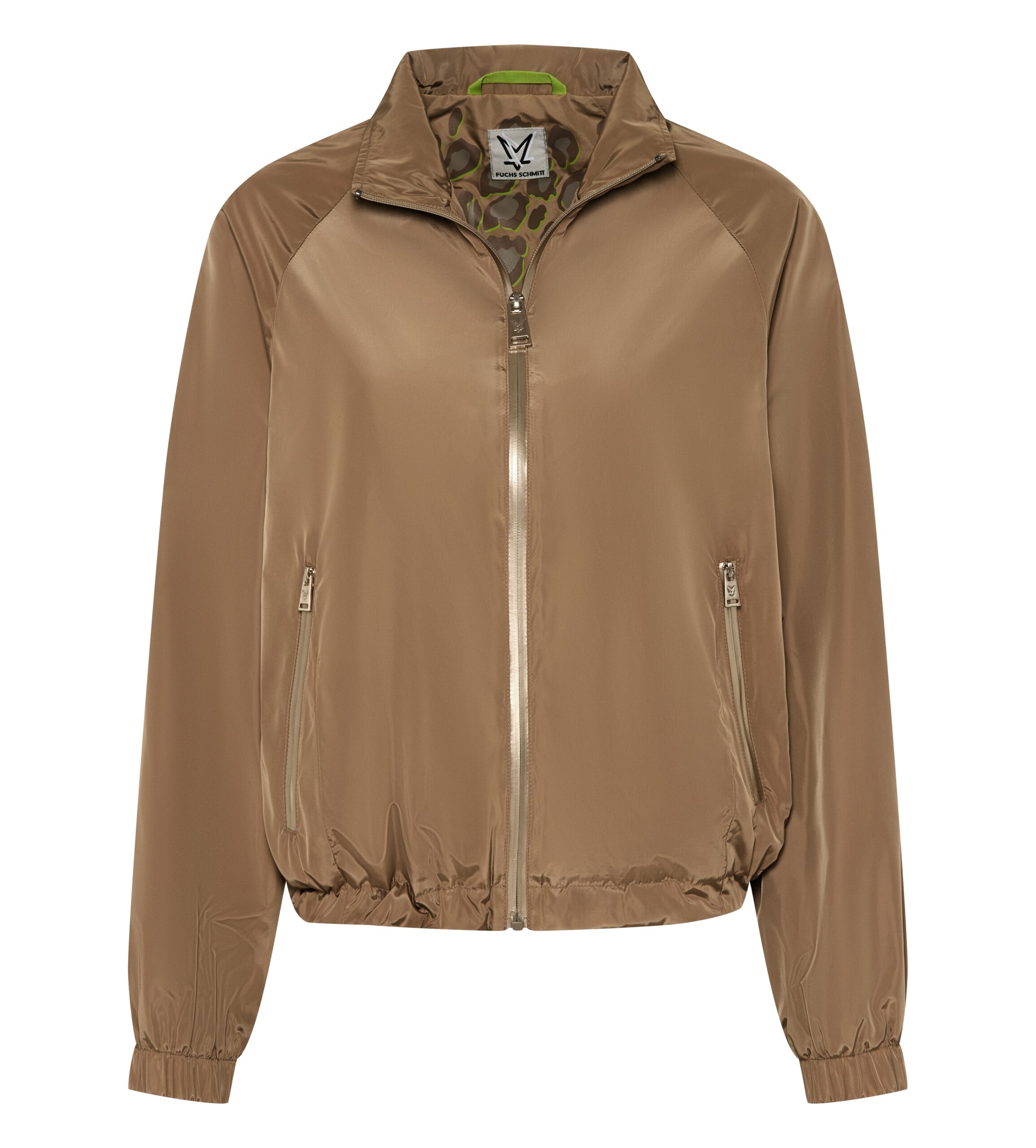 FUCHS SCHMITT Jacke mit elastischen Abschlüssen und Stehkragen in camel