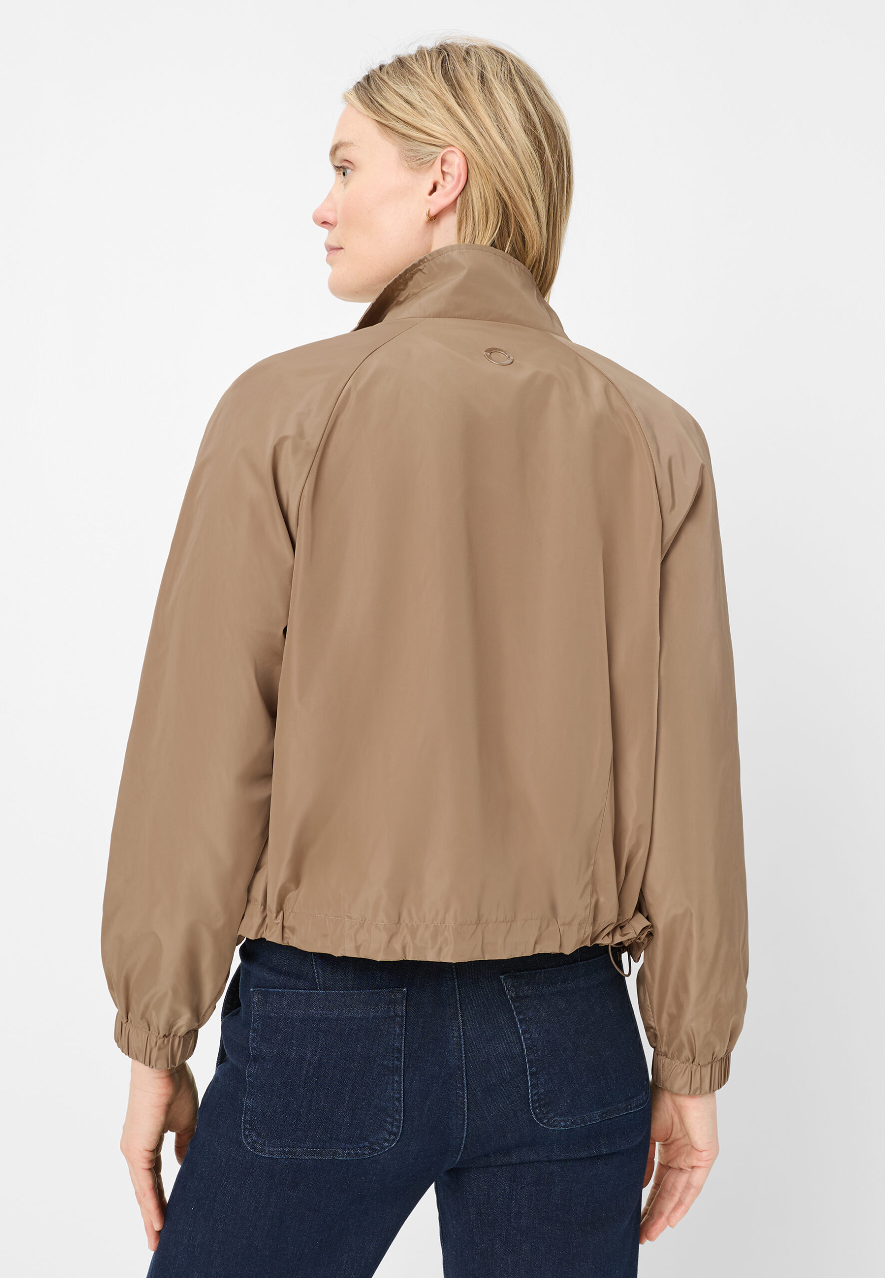 FUCHS SCHMITT Jacke mit elastischen Abschlüssen und Stehkragen in camel