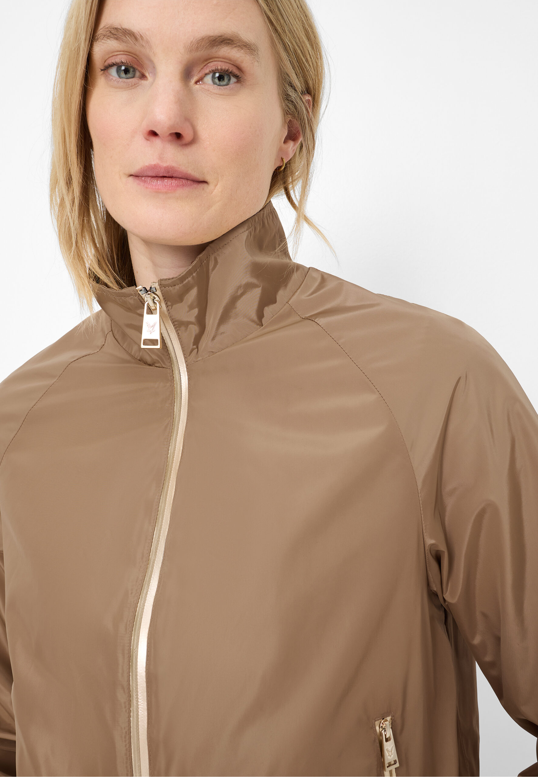 FUCHS SCHMITT Jacke mit elastischen Abschlüssen und Stehkragen in camel