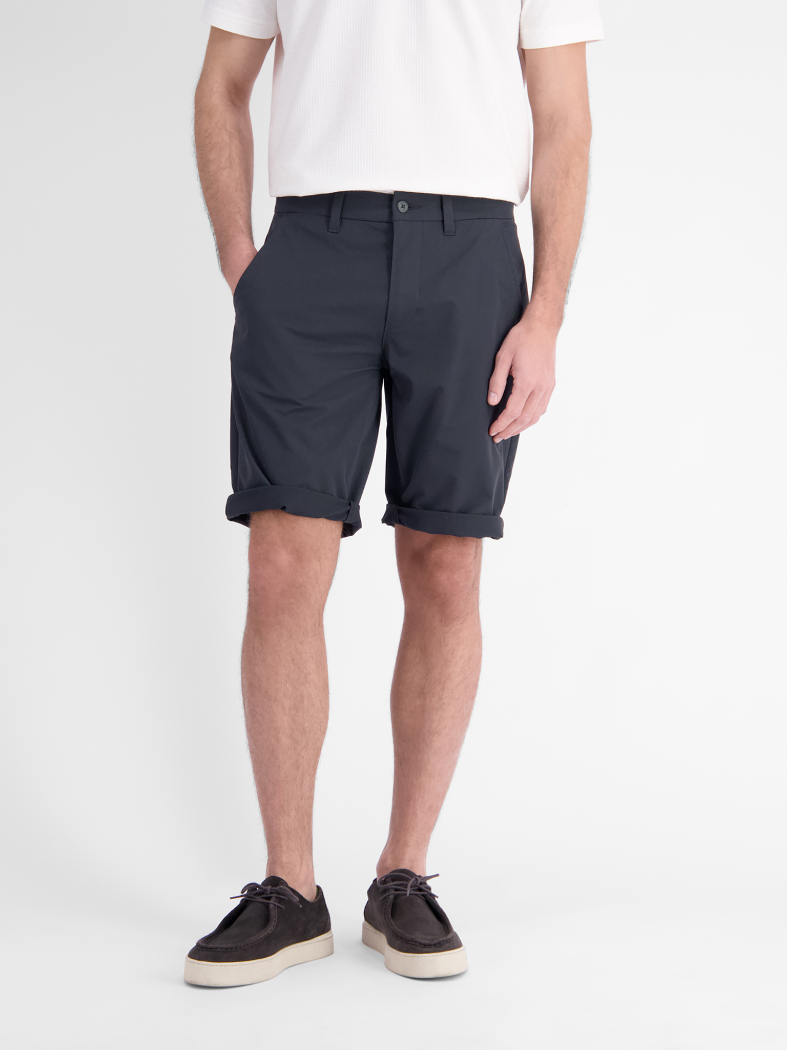 LERROS Sportliche Chino-Shorts aus flexiblem Nylon-Mix