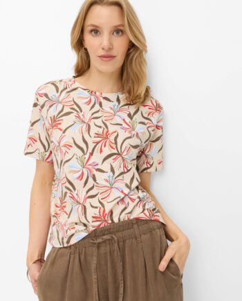 BRAX women Jersey: Shirt im Baumwollmix Style Cara S