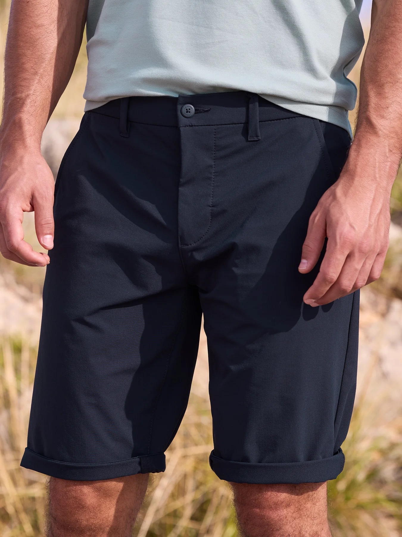 LERROS Sportliche Chino-Shorts aus flexiblem Nylon-Mix