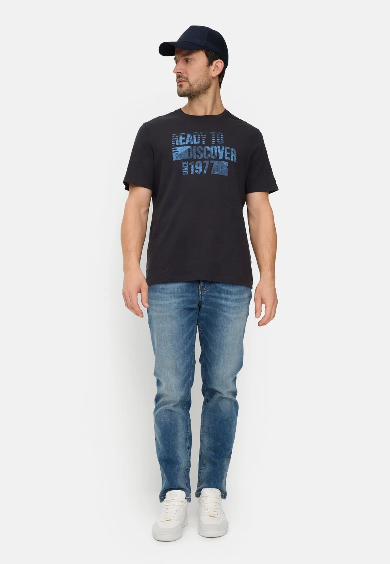 Camel active T-Shirt aus reiner Baumwolle