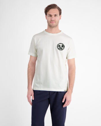 LERROS Lässiges, unifarbenes T-Shirt aus reiner Baumwolle mit Print
