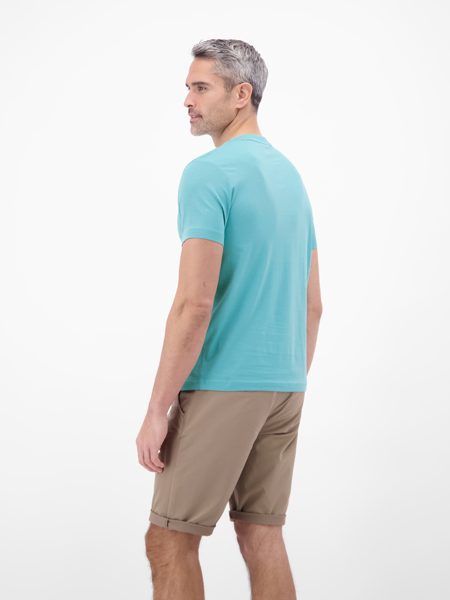 LERROS Lässiges, unifarbenes T-Shirt aus reiner Baumwolle mit Print