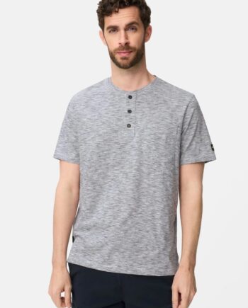 Camel active T-Shirt mit Knopfleiste