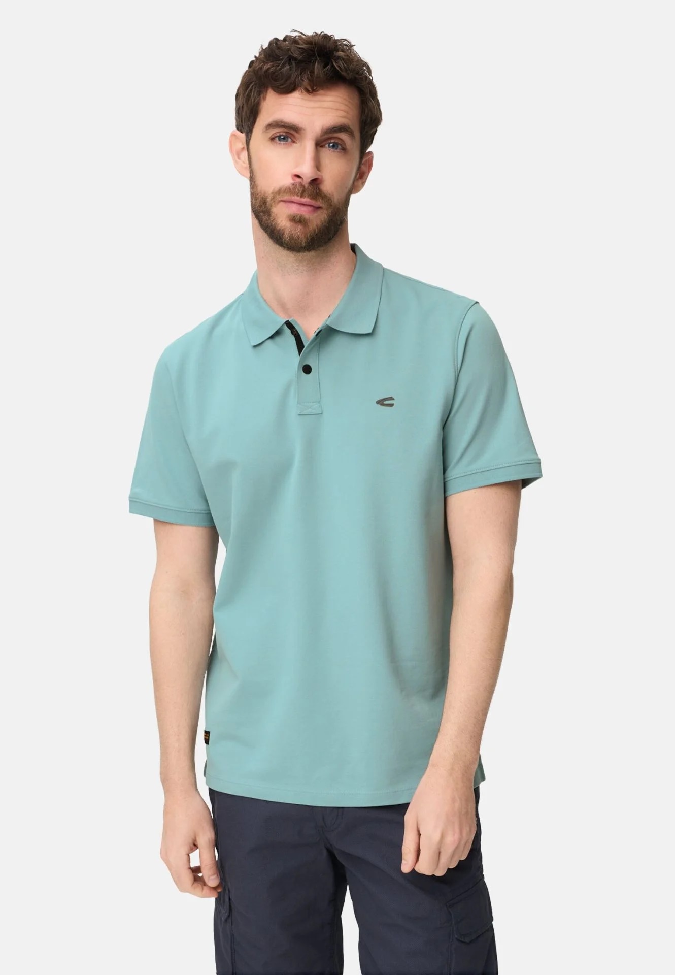 Camel active Poloshirt mit Kontrastdetails