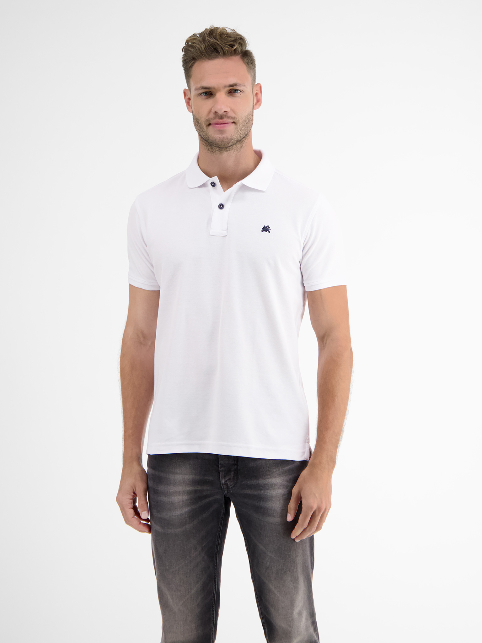 LERROS Klassisches Poloshirt für Herren in *Cool & Dry* Piquéqualität