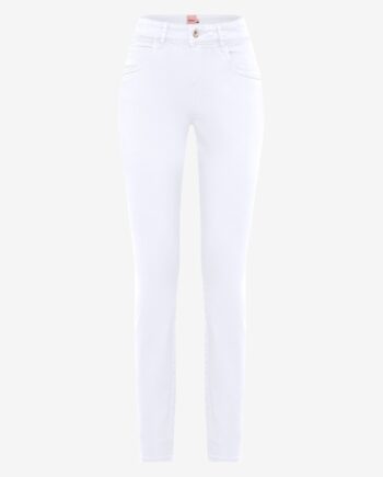 BRAX women Five-Pocket Hose im Slim Fit  STYLE.SHAKIRA S, WHITE