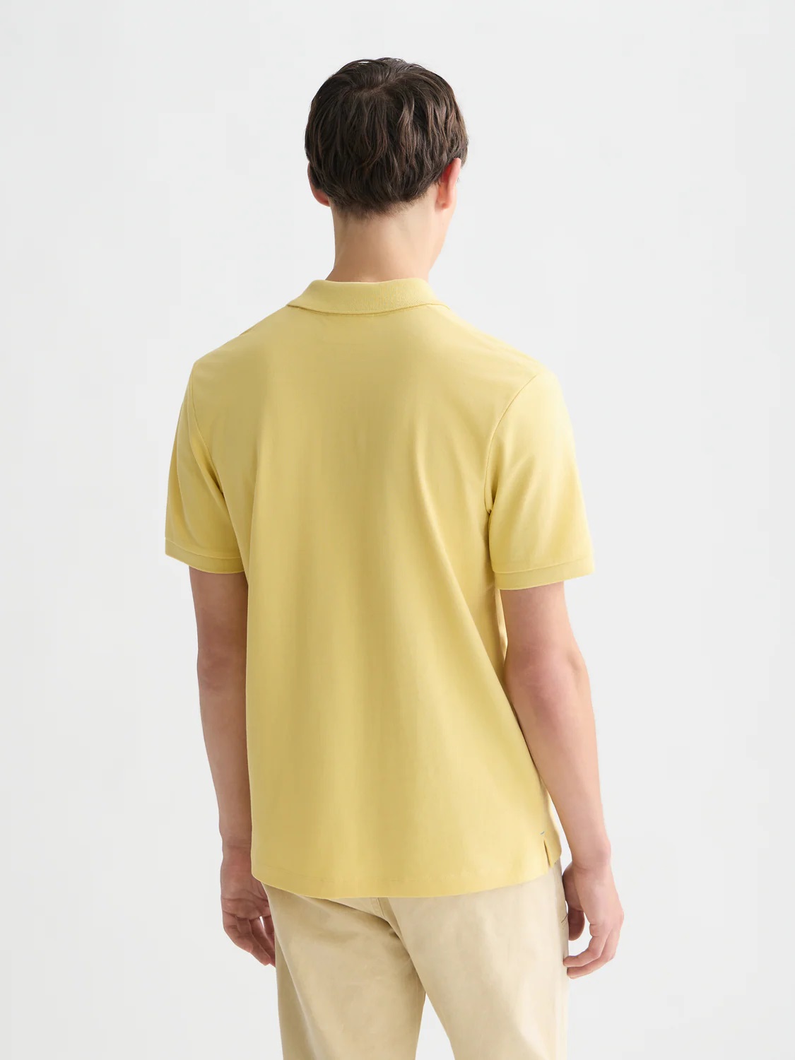 Scotch & Soda Polo-Shirt aus Piqué mit Logo auf der Brust (Seasonal Core), MED YELLOW