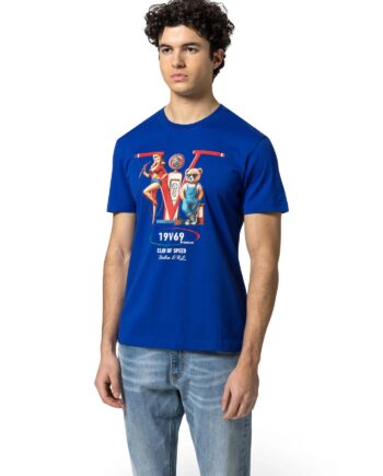 19V69 ITALIA Herren T-Shirt „Rafael Racing“ – T-Shirt mit Frontprint