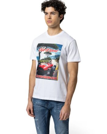 19V69 ITALIA Herren T-Shirt „Rafael Racing“ – T-Shirt mit Frontprint
