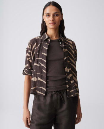 OPUS Printbluse aus ECOVERO™ Viskosemix Regular Fit