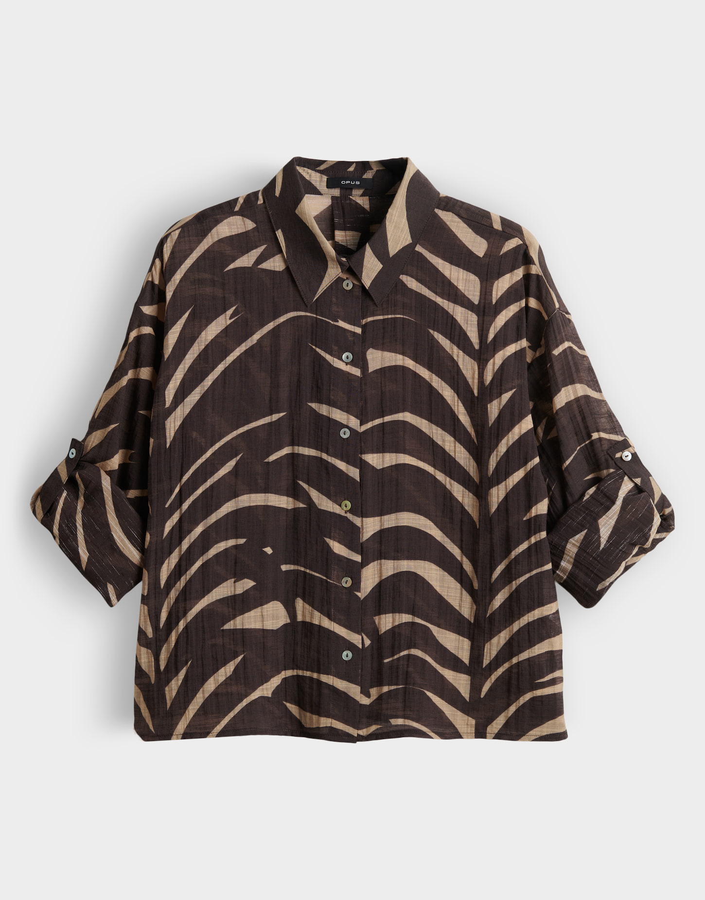OPUS Printbluse aus ECOVERO™ Viskosemix Regular Fit