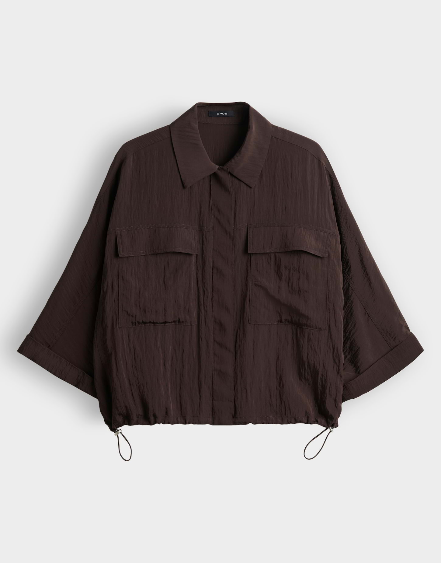 OPUS Crashbluse mit Utility Details Regular Fit