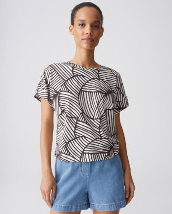 OPUS Printshirt aus BCI Cotton Regular Fit